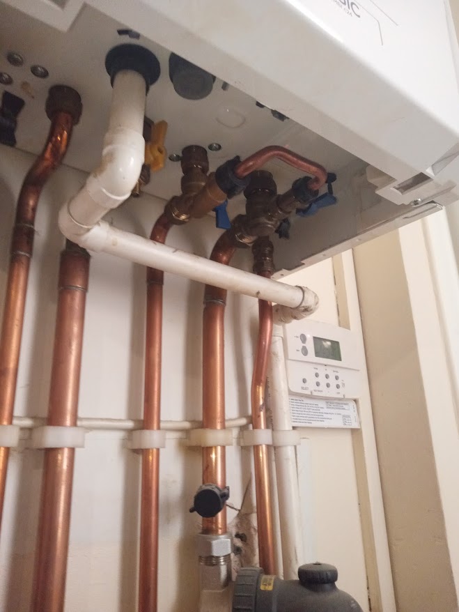 Copper pipework repaired by a West London plumber